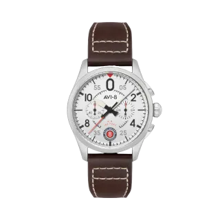 AVI-8 Spitfire Lock Chronograph White AV408905