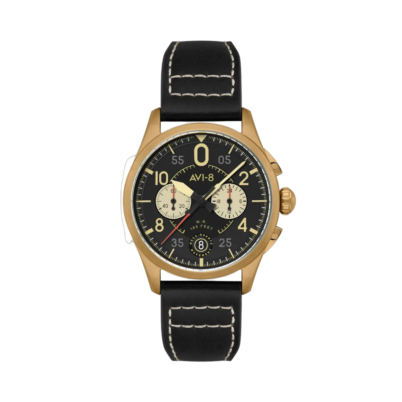 AVI-8 Spitfire Lock Chronograph Black AV408907