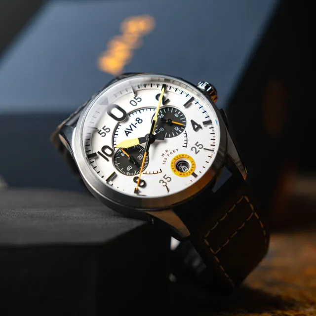 AVI-8 Spitfire Lock Chronograph Imperial War Museums Edition Bethlem AV40890B Görsel 6