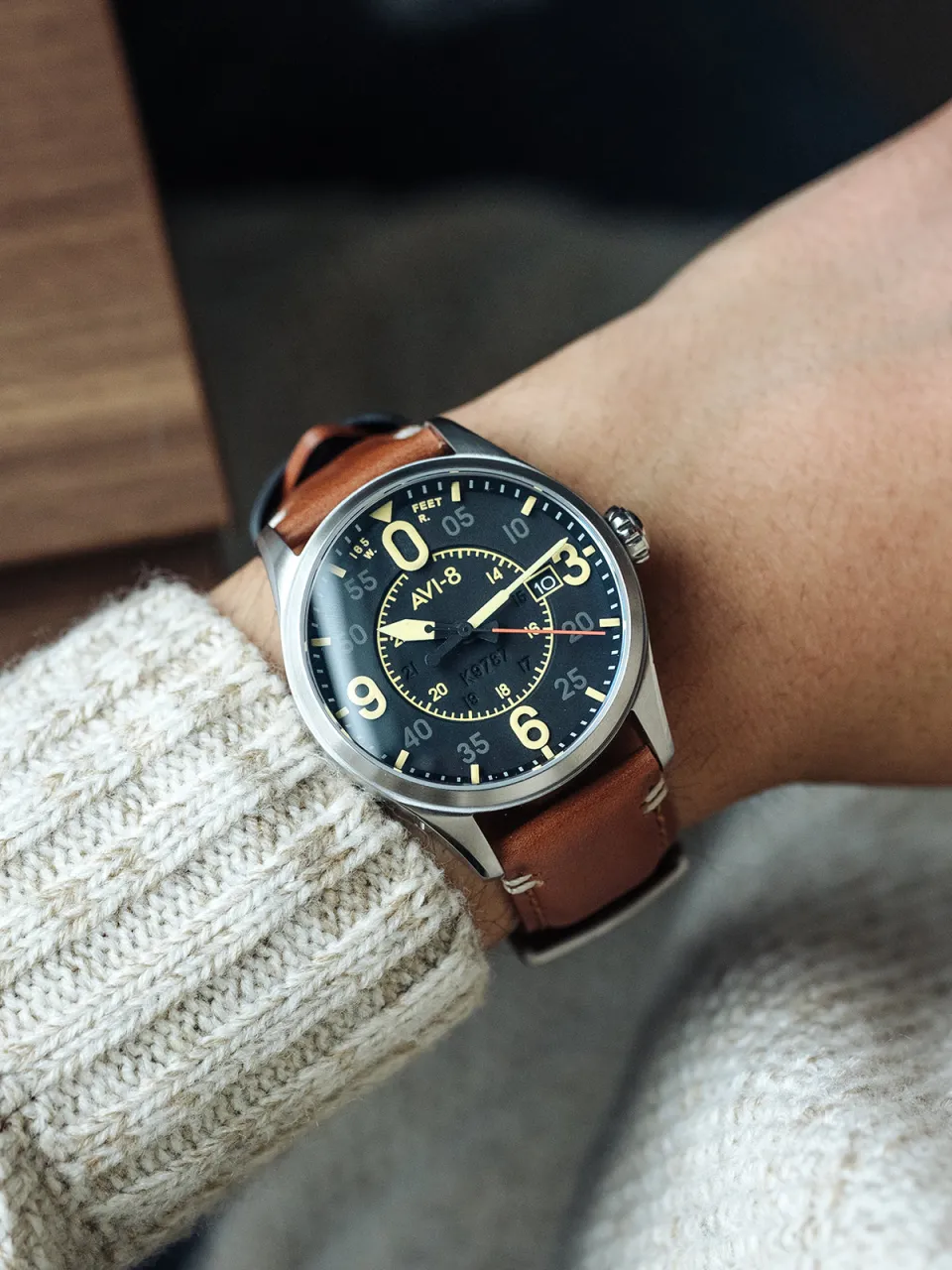 AVI-8 Spitfire Smith Otomatik Woolston AV409001 detay görseli 2