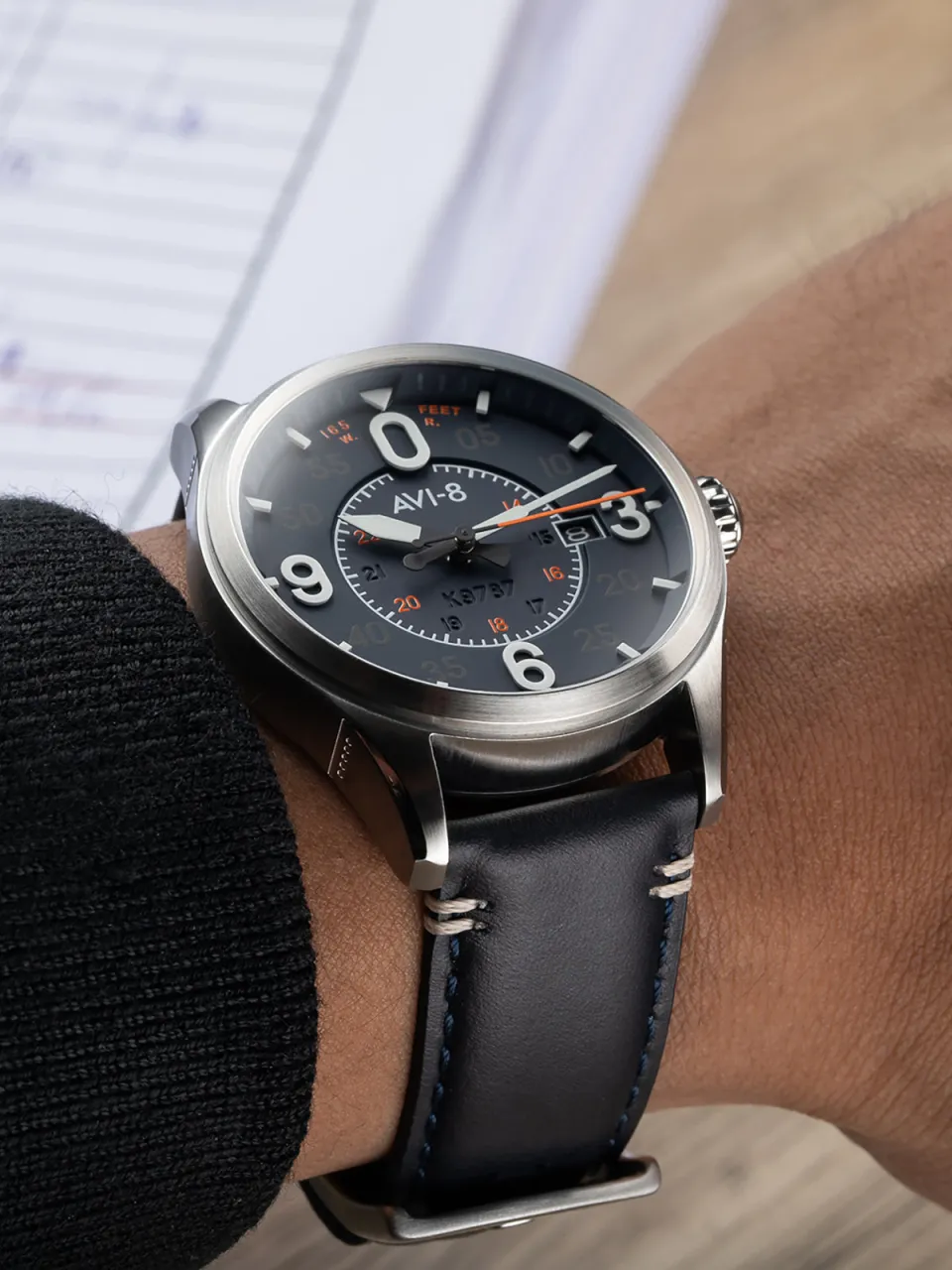 AVI-8 Spitfire Smith Automatic AV409002 detay görseli 4