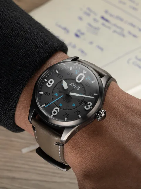 AVI-8 Spitfire Smith Otomatik Gri AV409004 Görsel 4