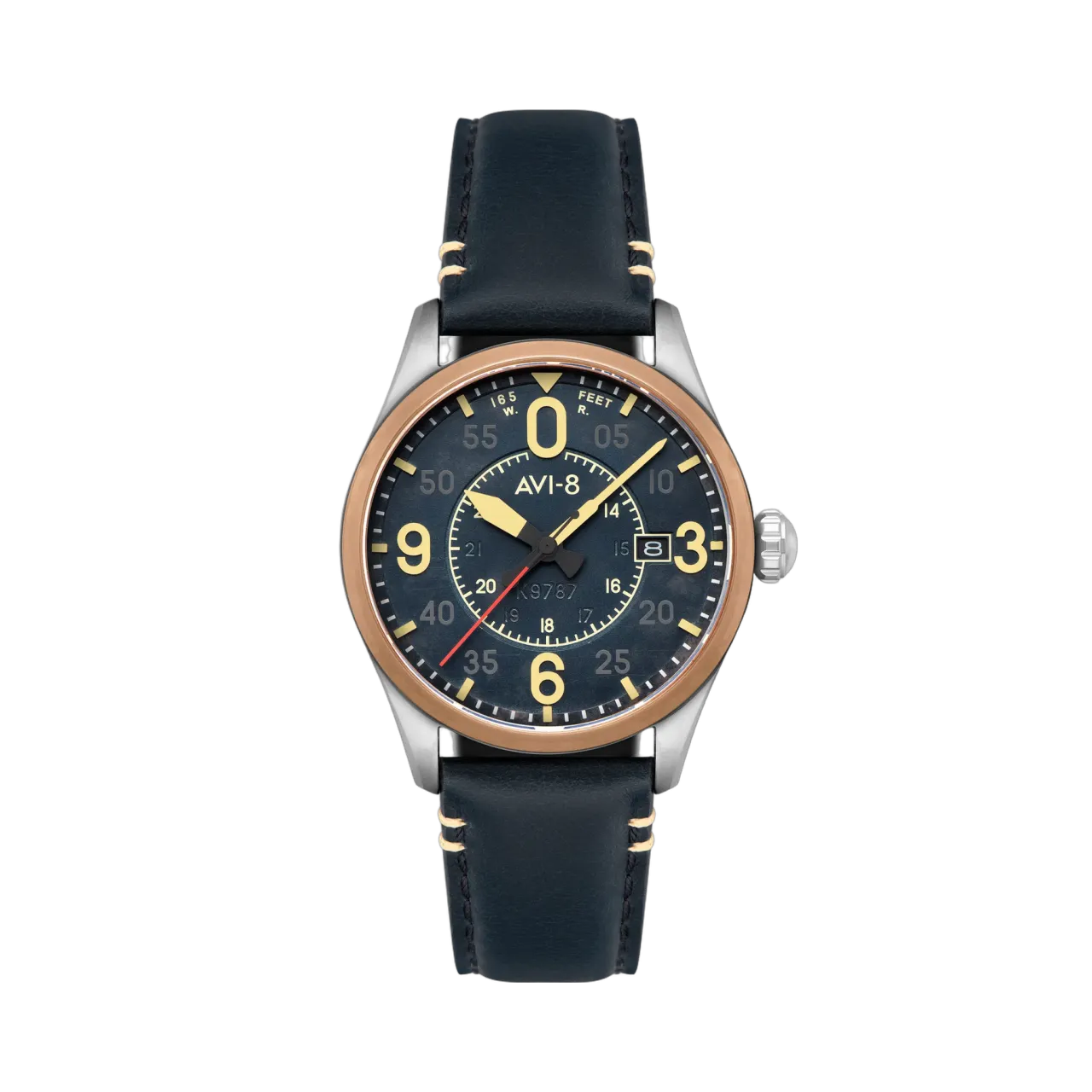 AVI-8 Spitfire Smith Automatic Distressed Blue AV409005