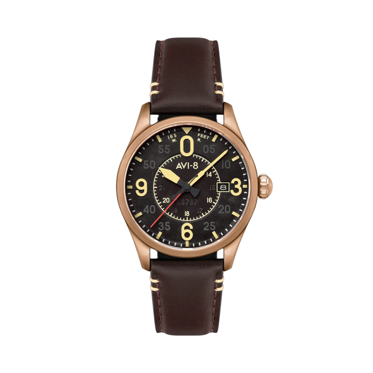 AVI-8 Spitfire Smith Automatic Distressed Black AV409006
