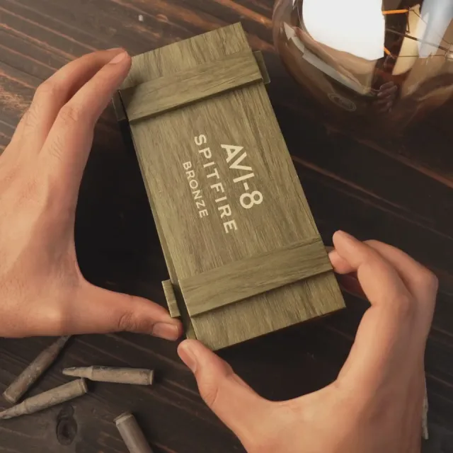 AVI-8 Spitfire Smith Automatic Distressed Black AV409006 Görsel 2