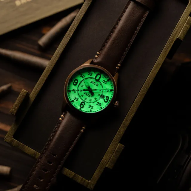 AVI-8 Spitfire Smith Automatic Oxidized Bronze AV409007 Görsel 5