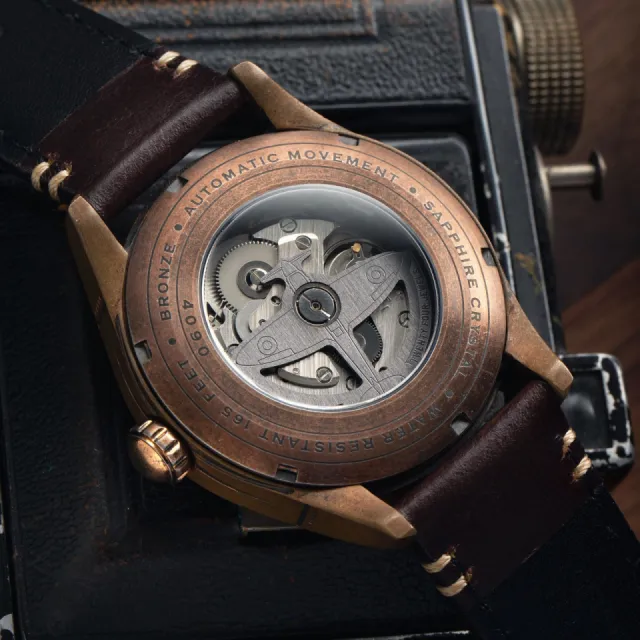 AVI-8 Spitfire Smith Automatic Oxidized Bronze AV409007 Görsel 6