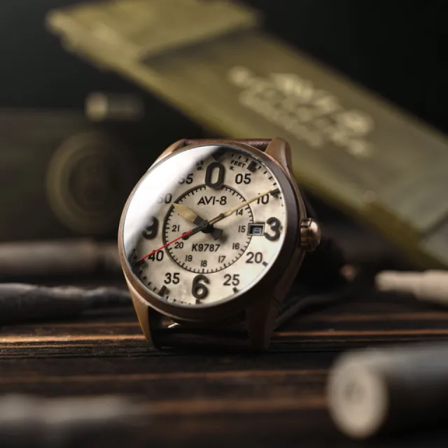 AVI-8 Spitfire Smith Automatic Oxidized Bronze AV409007 Görsel 11