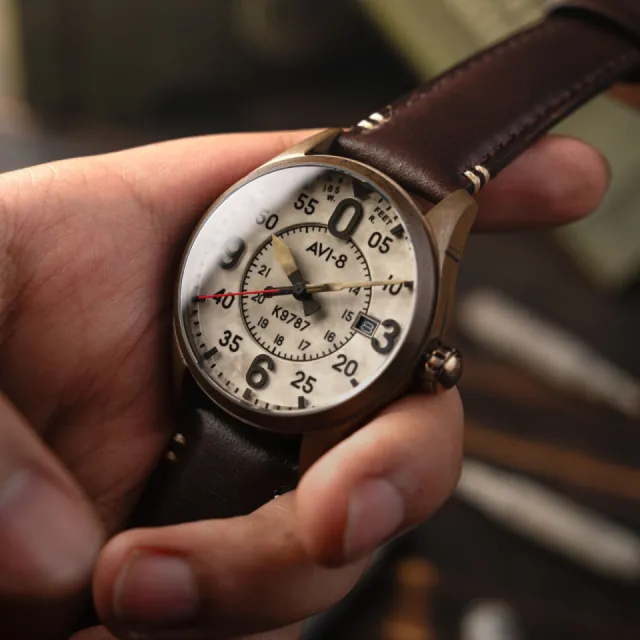 AVI-8 Spitfire Smith Automatic Oxidized Bronze AV409007 Görsel 12