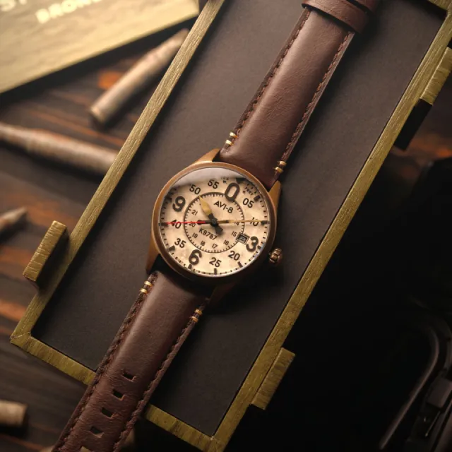 AVI-8 Spitfire Smith Automatic Oxidized Bronze AV409007 Görsel 13