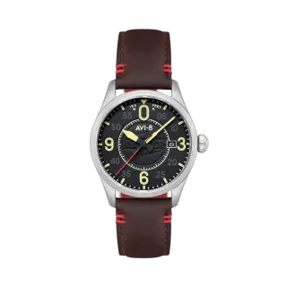 AVI-8 Spitfire Smith Automatic Granite Black AV409008