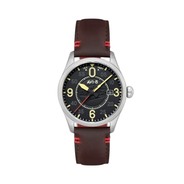 AVI-8 Spitfire Smith Automatic Granite Black AV409008 Görsel 1