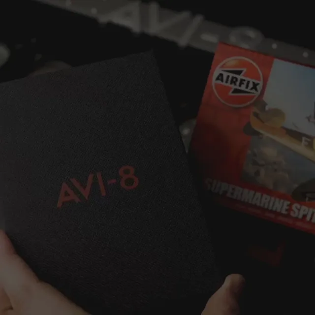 AVI-8 Spitfire Smith Automatic Granite Black AV409008 Görsel 2