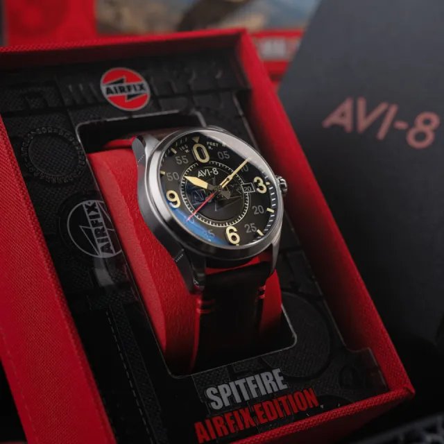 AVI-8 Spitfire Smith Automatic Granite Black AV409008 Görsel 9