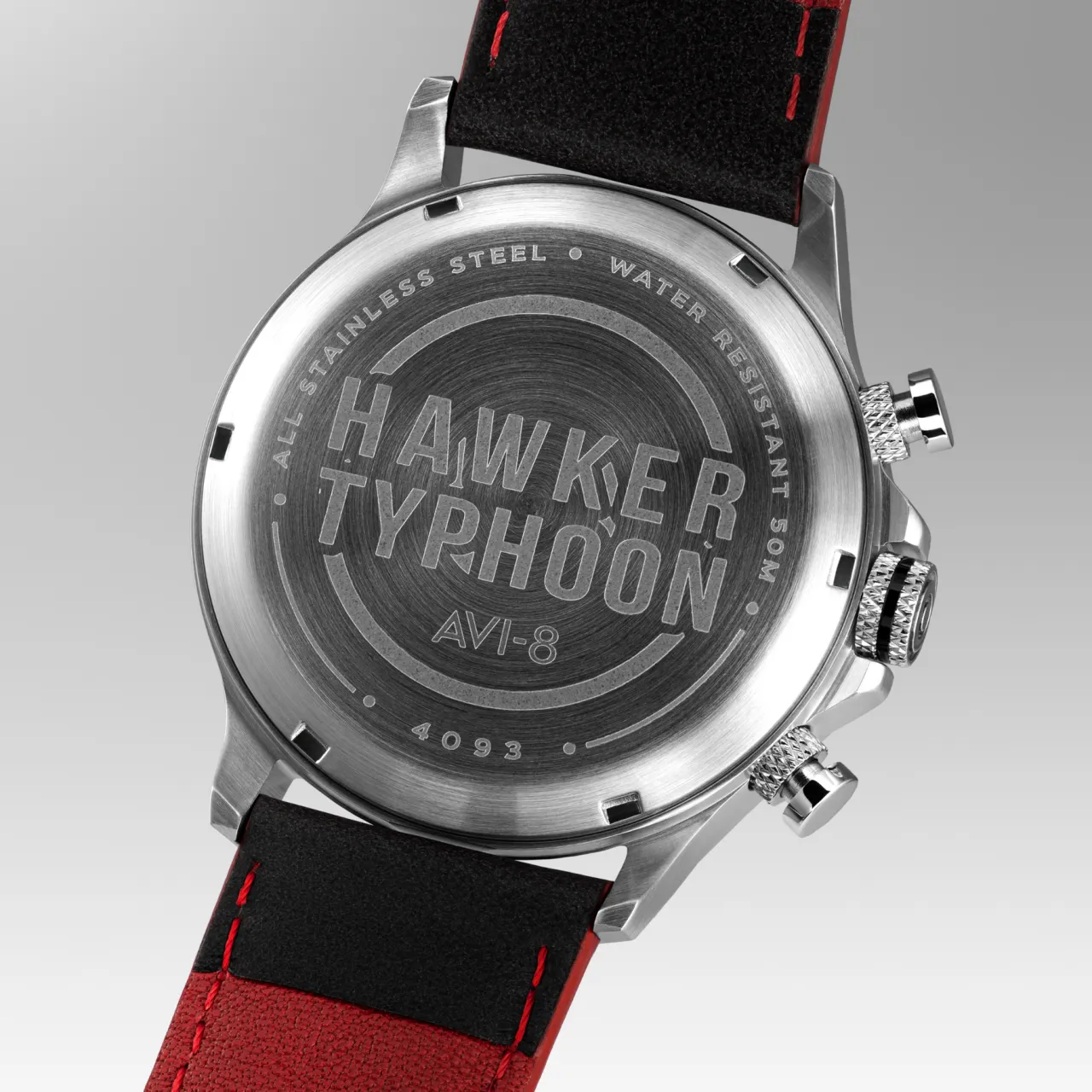 AVI-8 Hawker Typhoon Coningham Chronograph Black AV40930A detay görseli 4