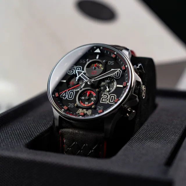AVI-8 Hawker Typhoon Coningham Chronograph Black AV40930A Görsel 9
