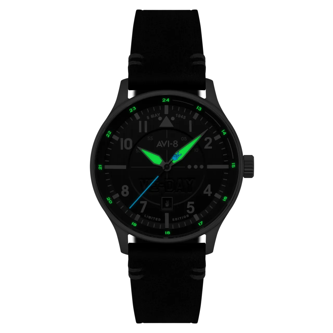 AVI-8 Hawker Hurricane Kent Automatic Black AV409405 detay görseli 4