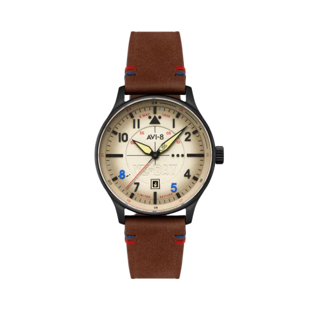 AVI-8 Hawker Hurricane Kent Automatic Vanguard Beige AV409406 Görsel 1