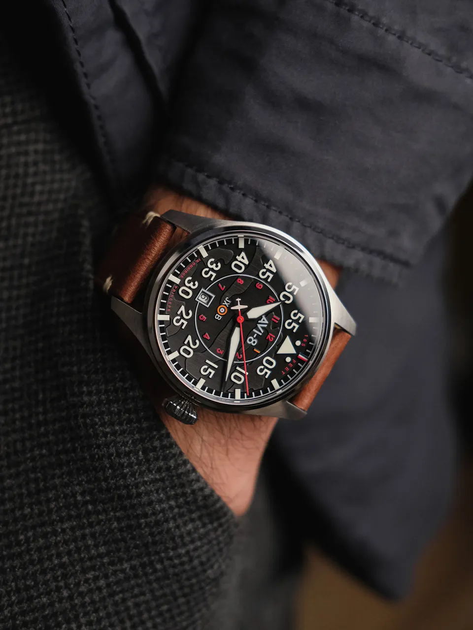 AVI-8 Hawker Hurricane Clowes Automatic AV409701 detay görseli 5