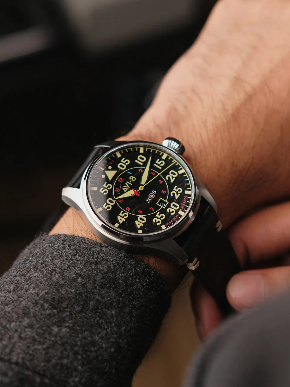 AVI-8 Hawker Hurricane Clowes Otomatik AV409703 detay görseli 2