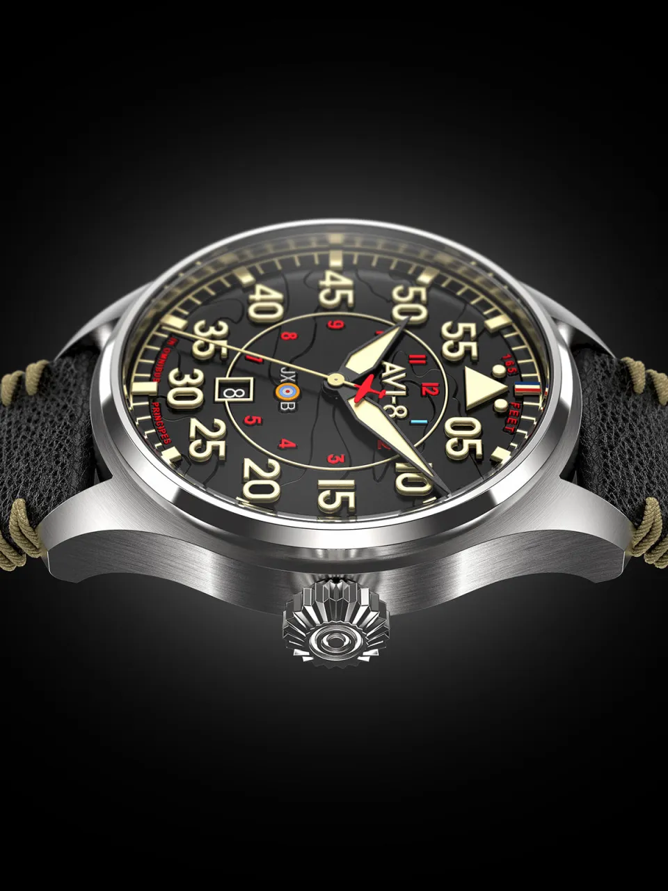 AVI-8 Hawker Hurricane Clowes Otomatik AV409703 detay görseli 4