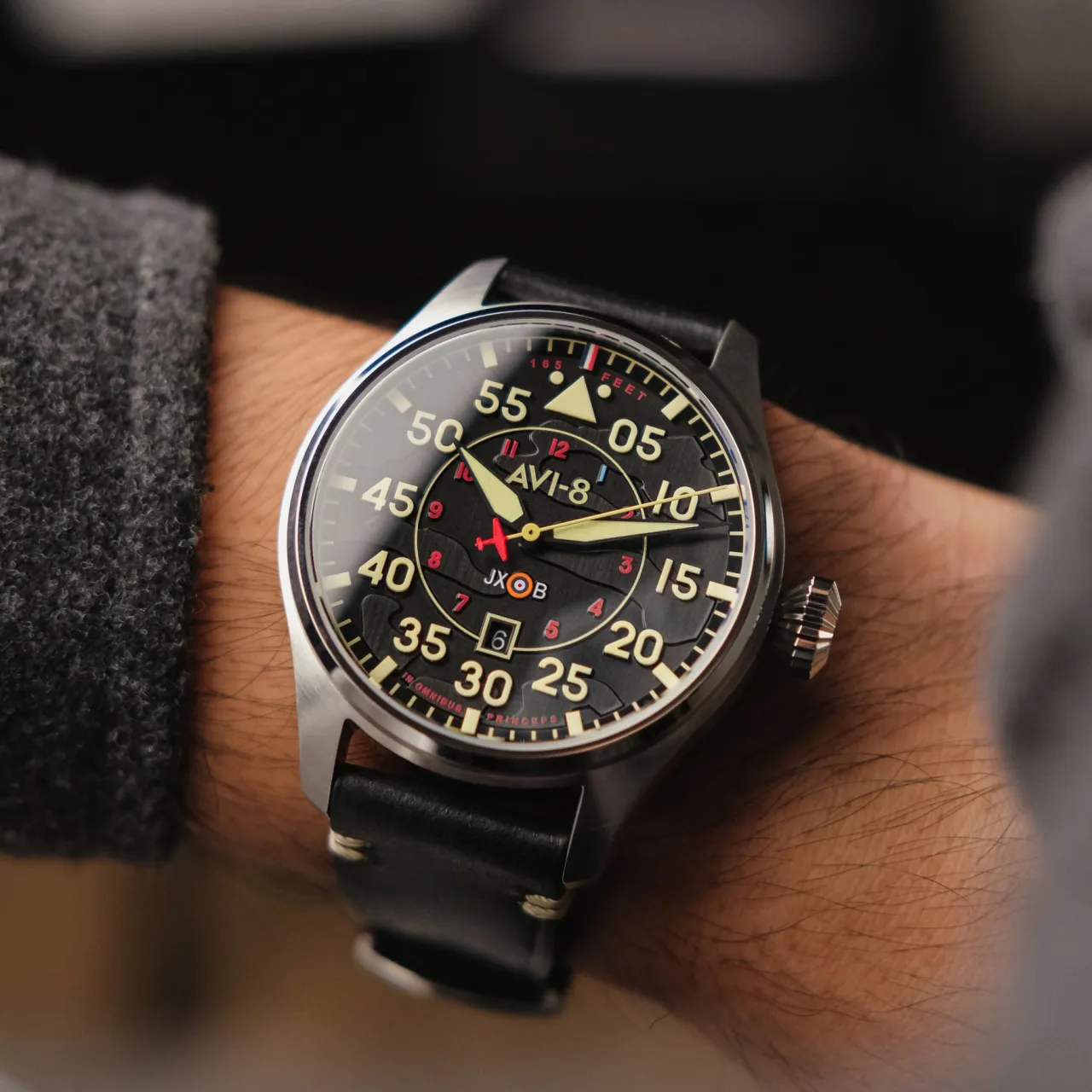 AVI-8 Hawker Hurricane Clowes Otomatik AV409703 detay görseli 5