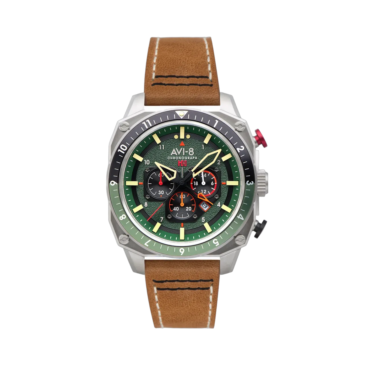 AVI-8 Hawker Hunter Atlas Dual Time Chronograph Forest AV410001
