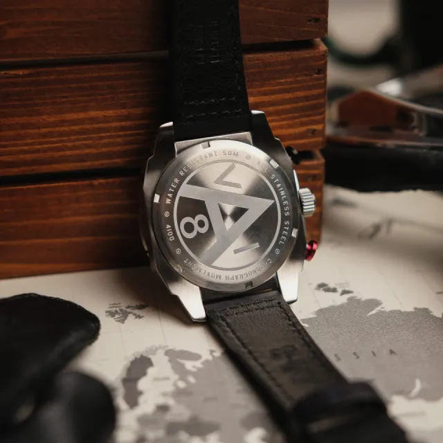 AVI-8 Hawker Hunter Atlas Dual Time Chronograph Pavillion Blue AV410002 Görsel 10