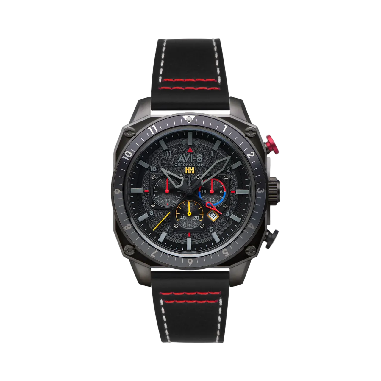 AVI-8 Hawker Hunter Atlas Dual Time Chronograph Black AV410004