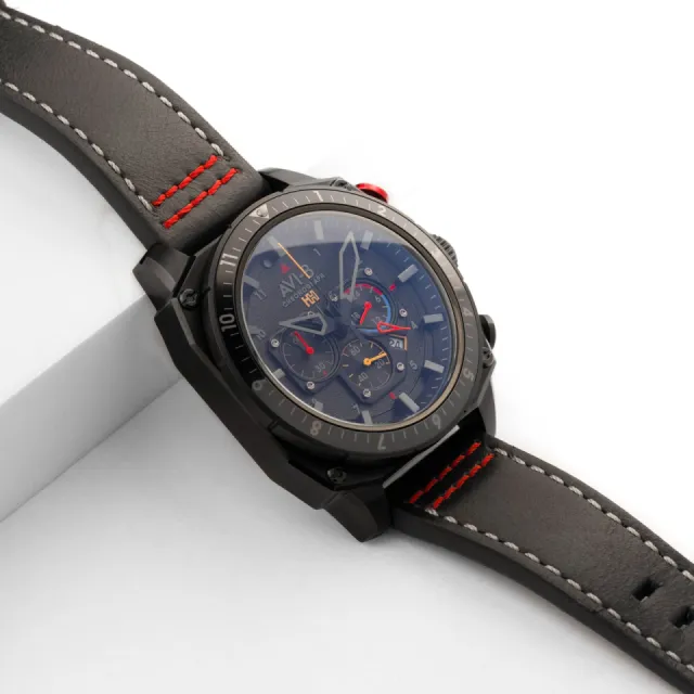AVI-8 Hawker Hunter Atlas Dual Time Chronograph Black AV410004 Görsel 8