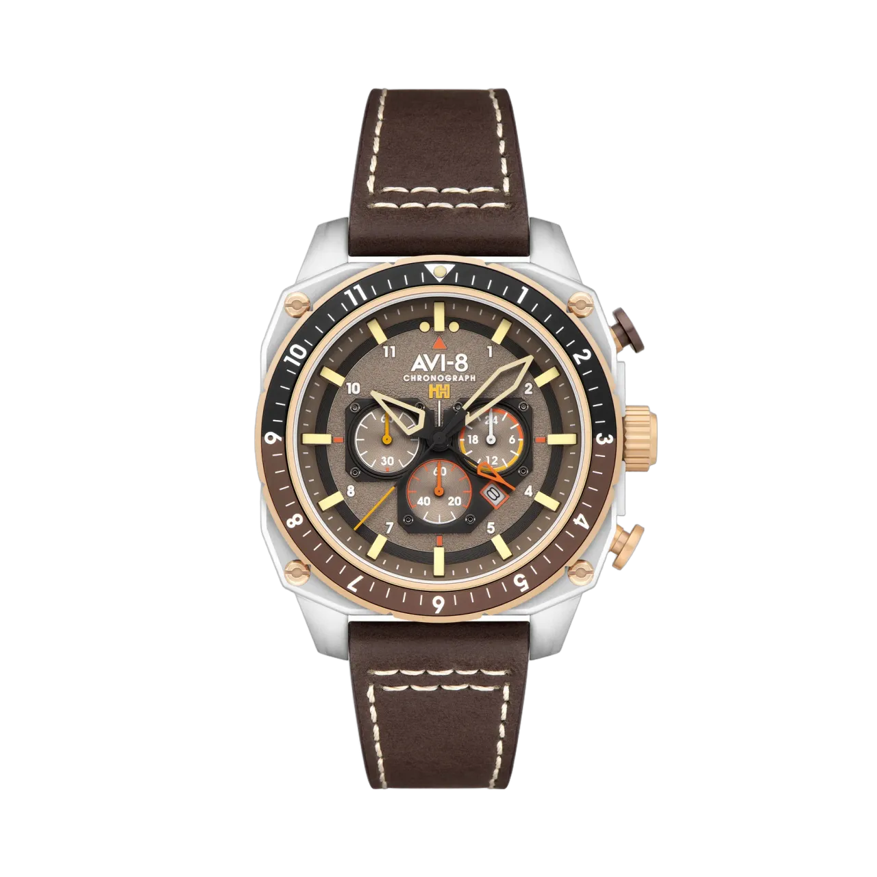 AVI-8 Hawker Hunter Atlas Dual Time Chronograph Slate Grey AV410005