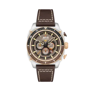 AVI-8 Hawker Hunter Atlas Dual Time Chronograph Slate Grey AV410005