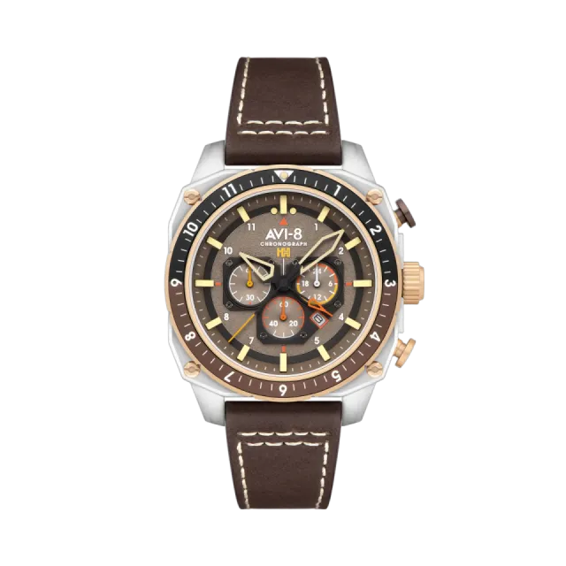 AVI-8 Hawker Hunter Atlas Dual Time Chronograph Slate Grey AV410005 Görsel 1