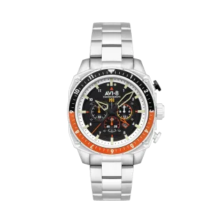 AVI-8 Hawker Hunter Atlas Dual Time Chronograph Raven Black AV410011