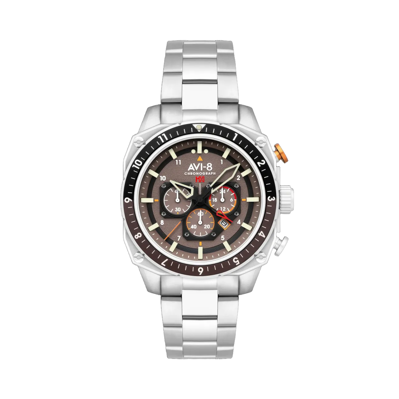 AVI-8 Hawker Hunter Atlas Dual Time Chronograph Grey AV410033