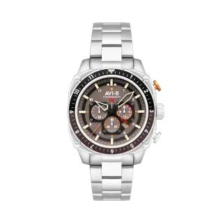 AVI-8 Hawker Hunter Atlas Dual Time Chronograph Grey AV410033