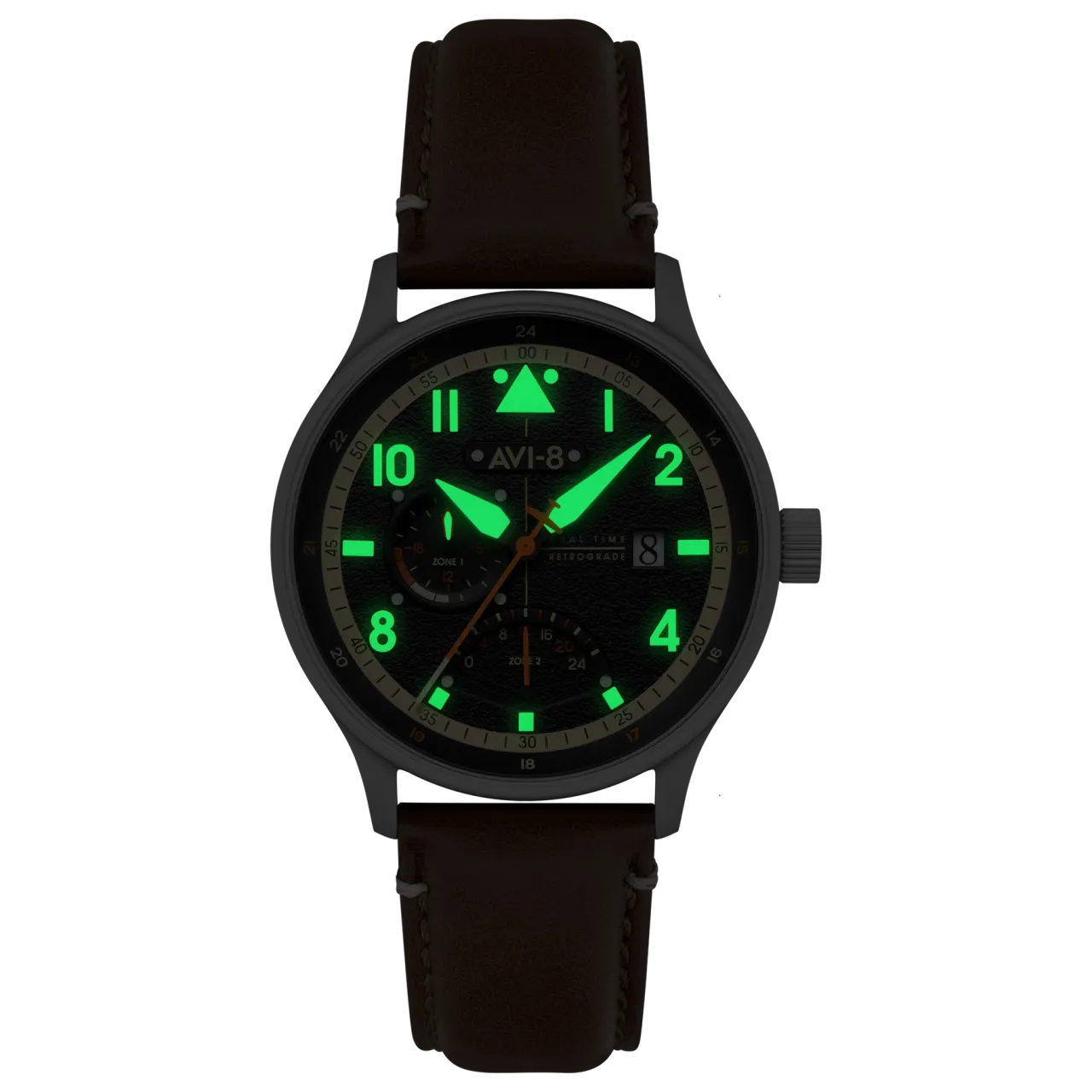 AVI-8 Hawker Hurricane McKellar Dual Time Black AV41010B detay görseli 2