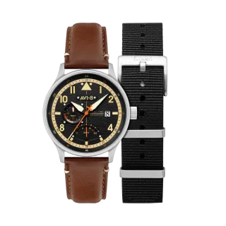 AVI-8 Hawker Hurricane McKellar Dual Time Black AV41010B