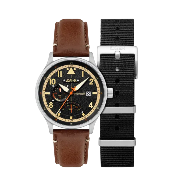 AVI-8 Hawker Hurricane McKellar Dual Time Black AV41010B Görsel 1