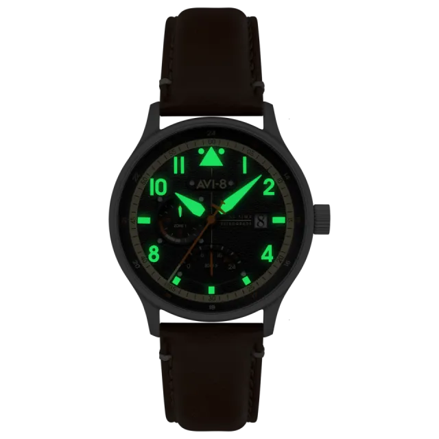 AVI-8 Hawker Hurricane McKellar Dual Time Black AV41010B Görsel 3