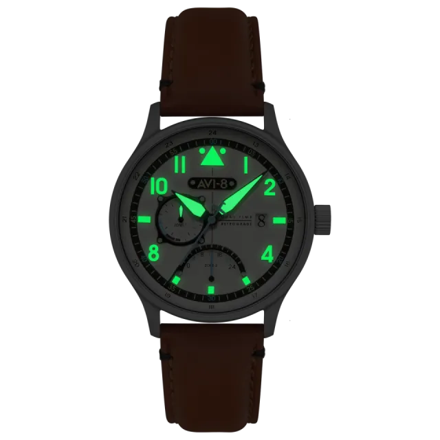 AVI-8 Hawker Hurricane McKellar Dual Time Brown Beige AV41010C Görsel 3