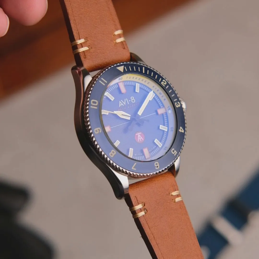 AVI-8 Flyboy Tuskegee Airmen Meca-Quartz Blue AV410302 detay görseli 1