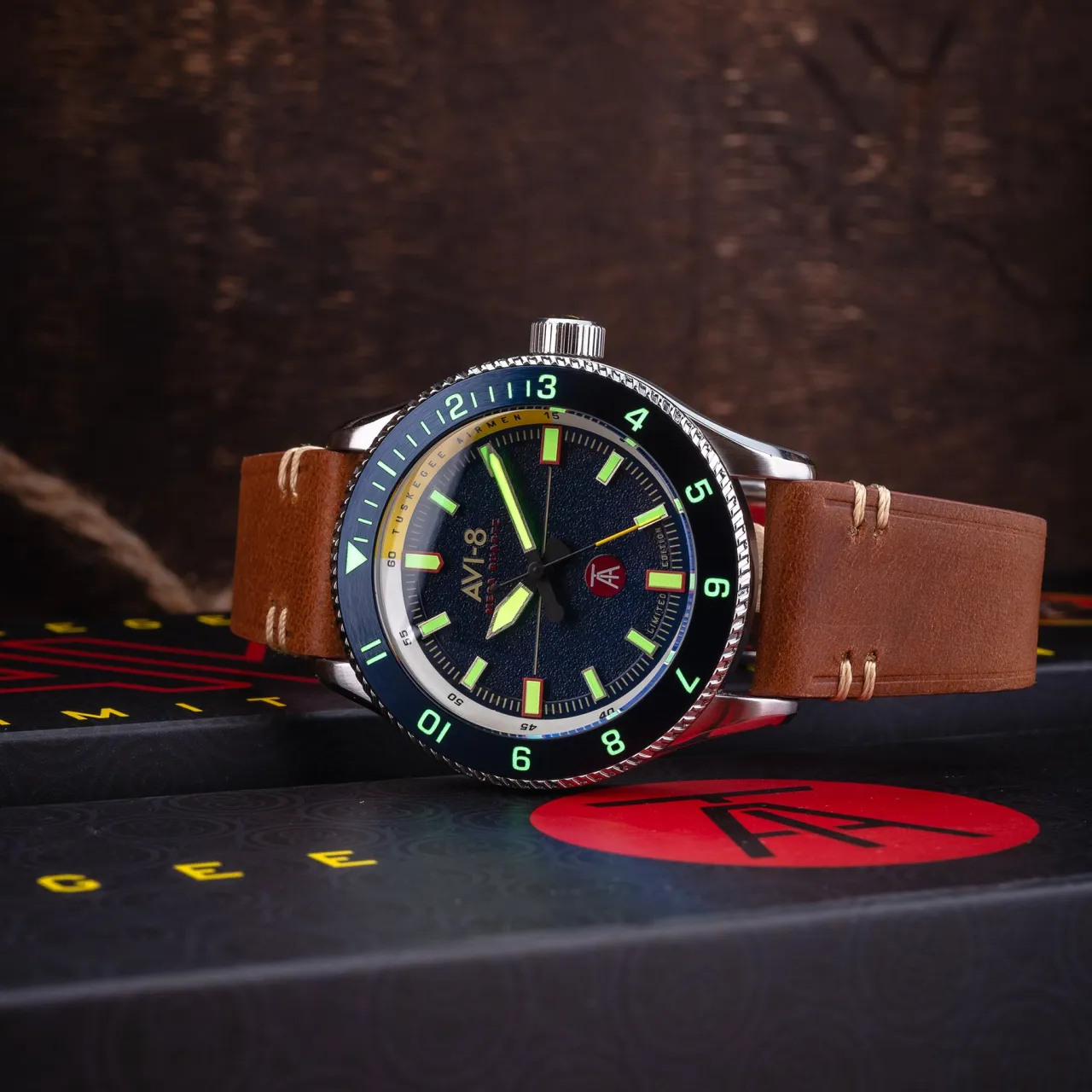 AVI-8 Flyboy Tuskegee Airmen Meca-Quartz Blue AV410302 detay görseli 5
