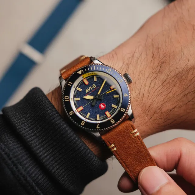 AVI-8 Flyboy Tuskegee Airmen Meca-Quartz Blue AV410302 Görsel 10