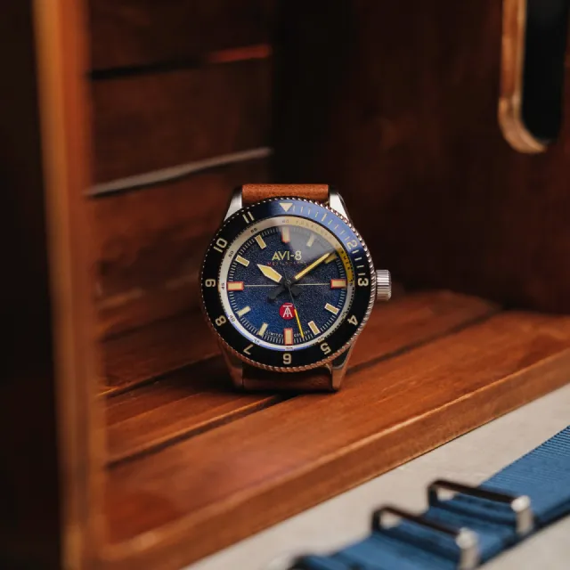 AVI-8 Flyboy Tuskegee Airmen Meca-Quartz Blue AV410302 Görsel 14