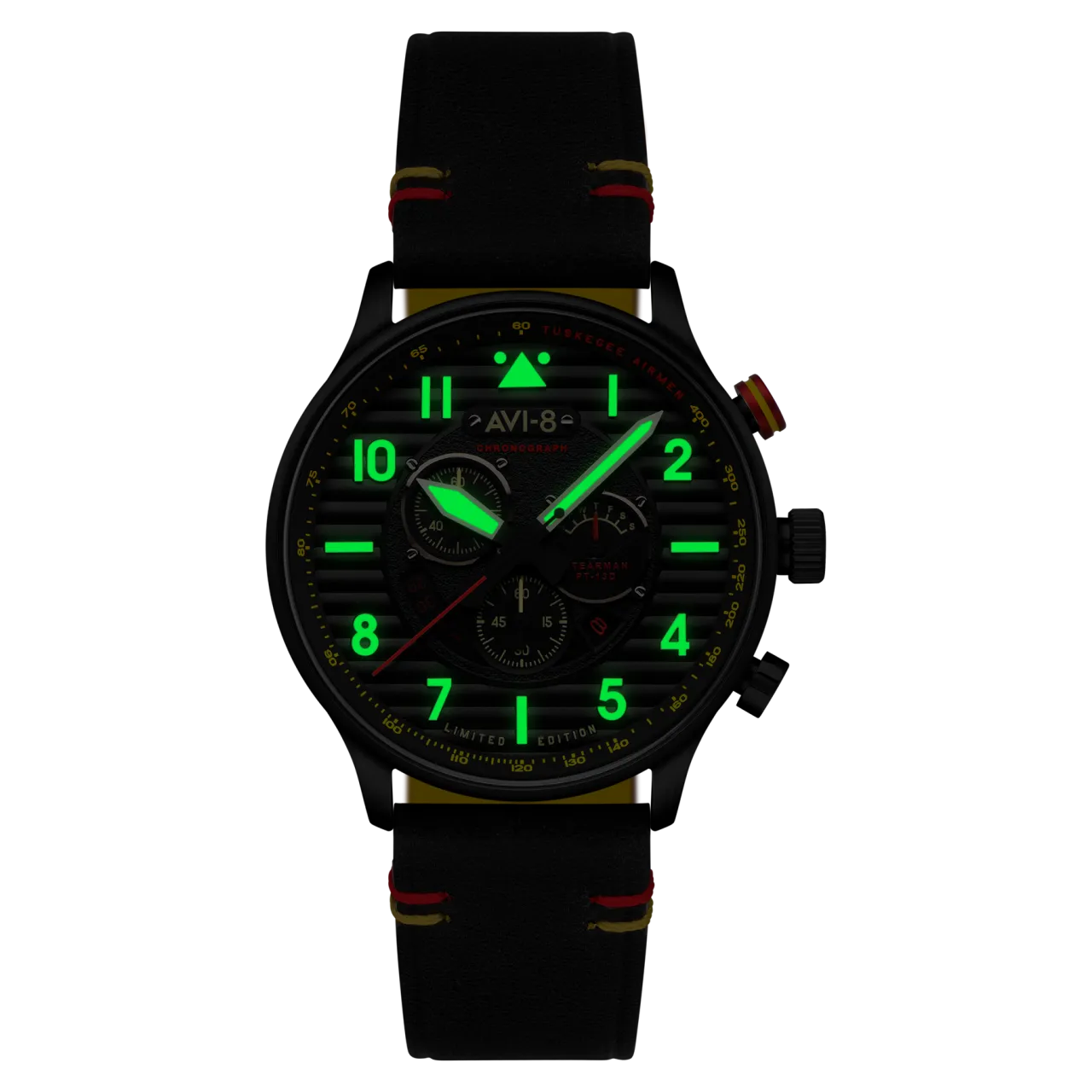 AVI-8 Flyboy Spirit Of Tuskegee Chronograph Limited Edition AV410901 detay görseli 2