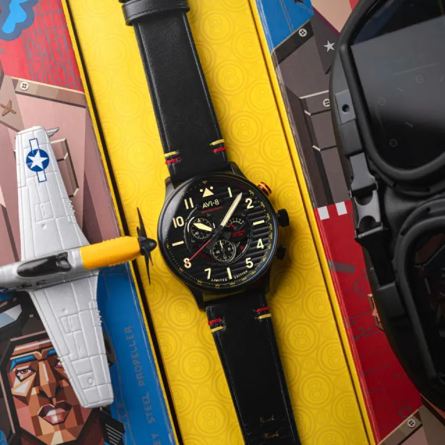 AVI-8 Flyboy Spirit Of Tuskegee Chronograph Limited Edition AV410901 Görsel 8