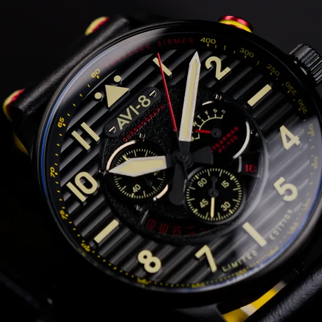 AVI-8 Flyboy Spirit Of Tuskegee Chronograph Limited Edition AV410901 Görsel 11