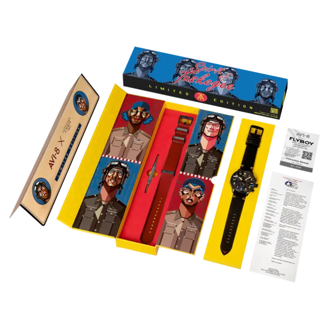 AVI-8 Flyboy Spirit Of Tuskegee Chronograph Limited Edition AV410901 Görsel 12