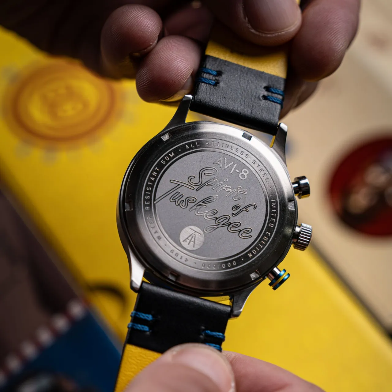 AVI-8 Flyboy Spirit Of Tuskegee Chronograph Limited Edition AV410903 detay görseli 5